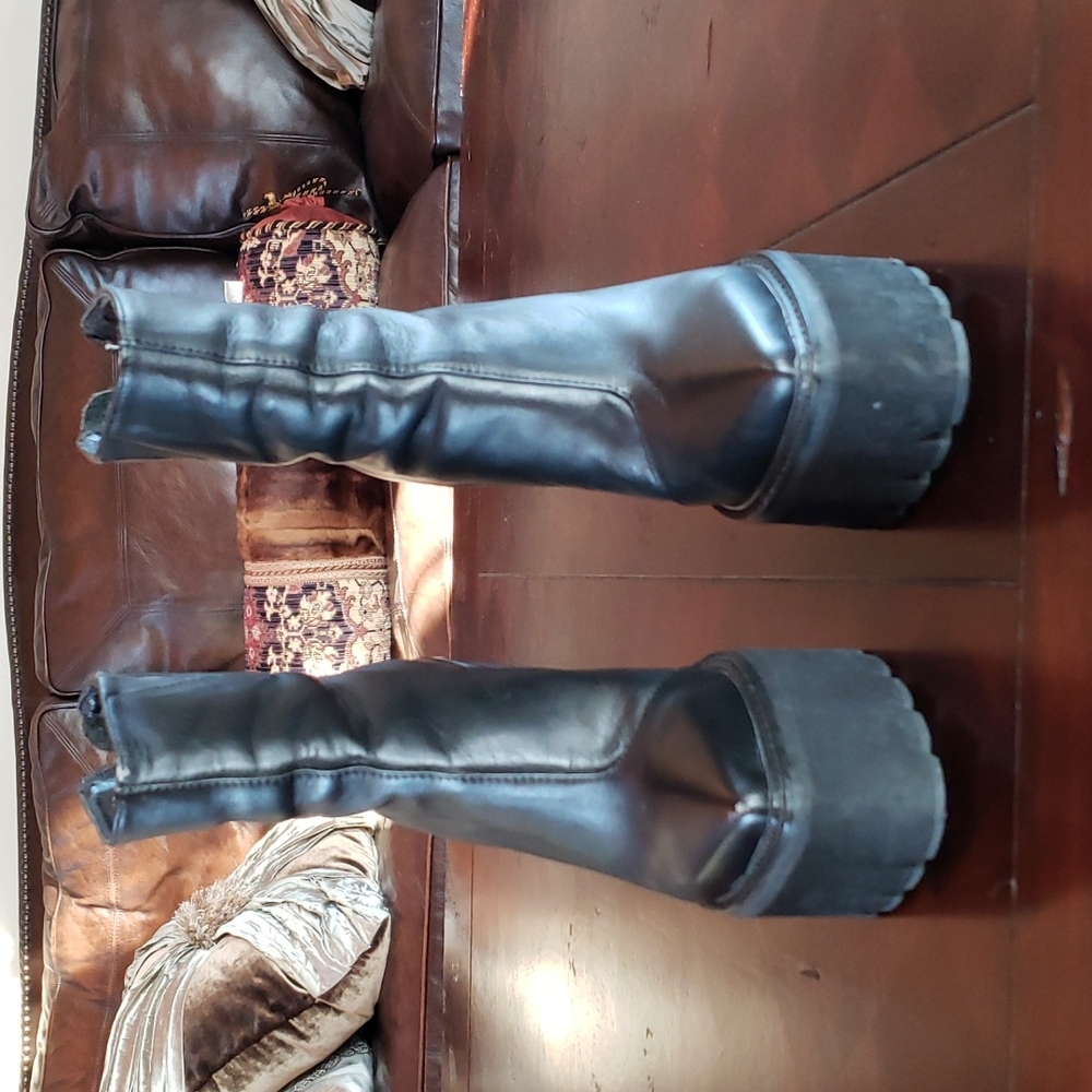 Jeffrey Campbell Black Platform Boots